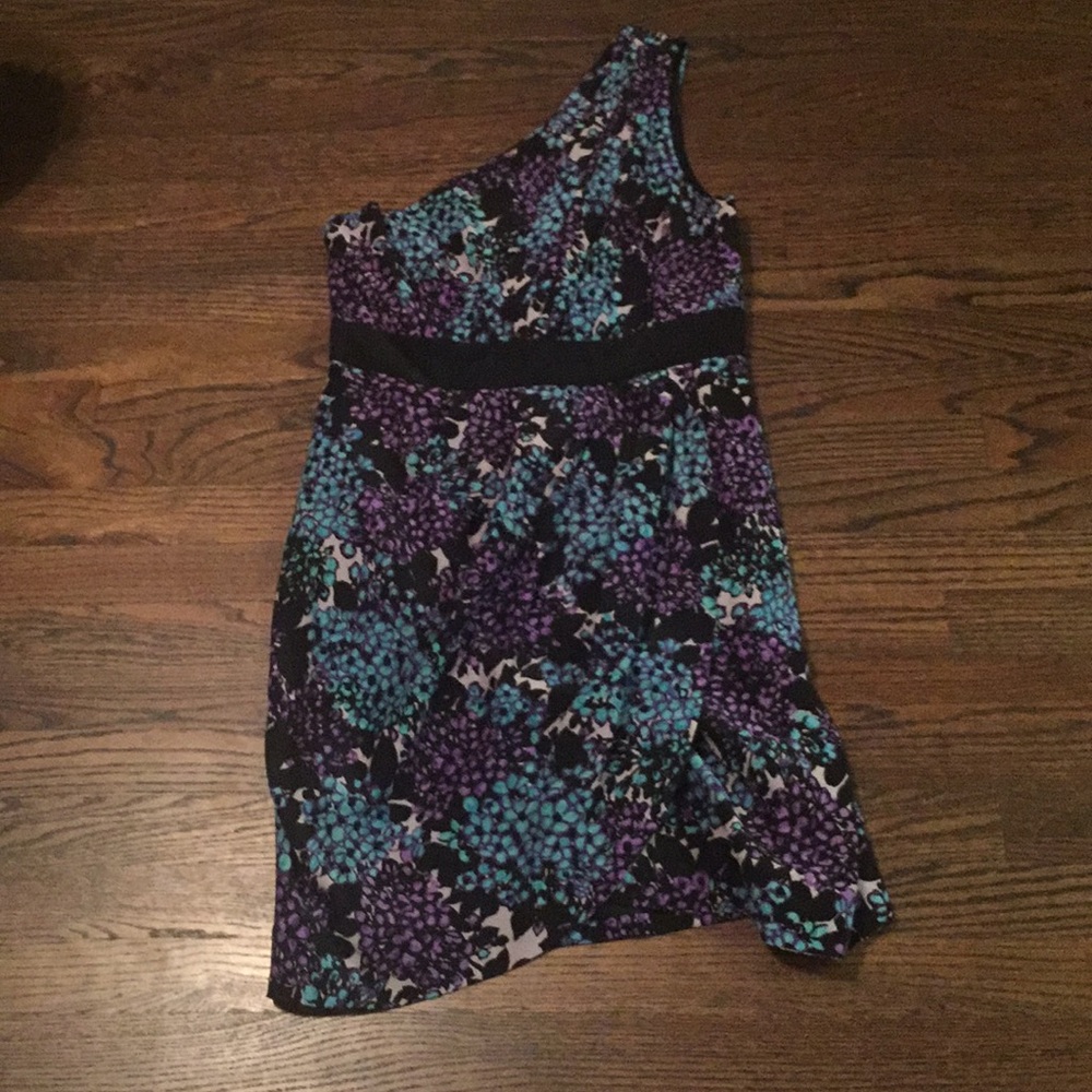 Floral One Shoulder Shoshanna Dress